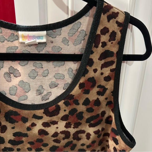 Leopard Print Sleeveless Top Lularoe - Picture 2 of 2